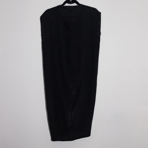 All Saints Silk Women's Size 4 Pleated Draped Black Anson Nui Dress Whimsigoth - Picture 6 of 8